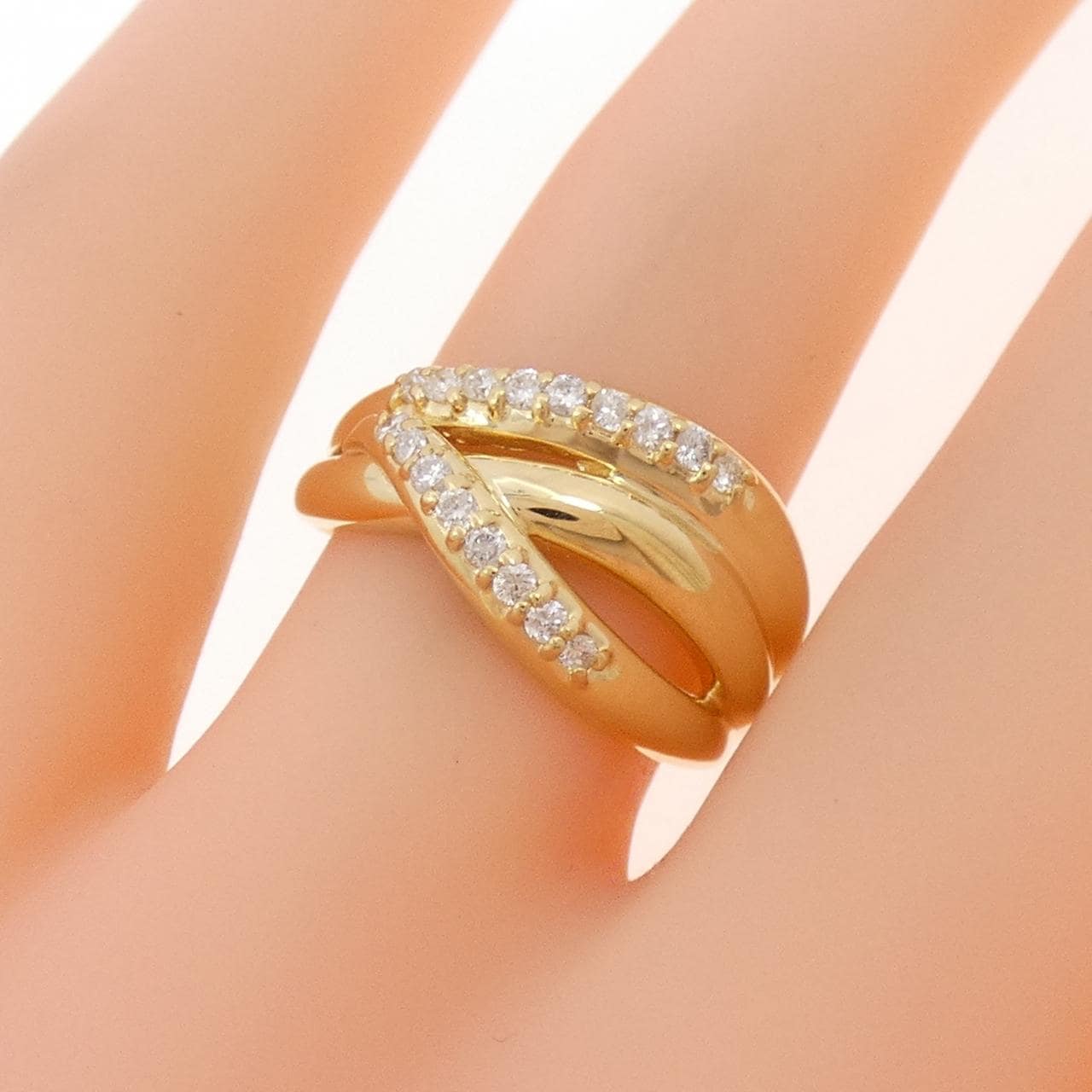 K18YG ダイヤモンド リング 0.20CT