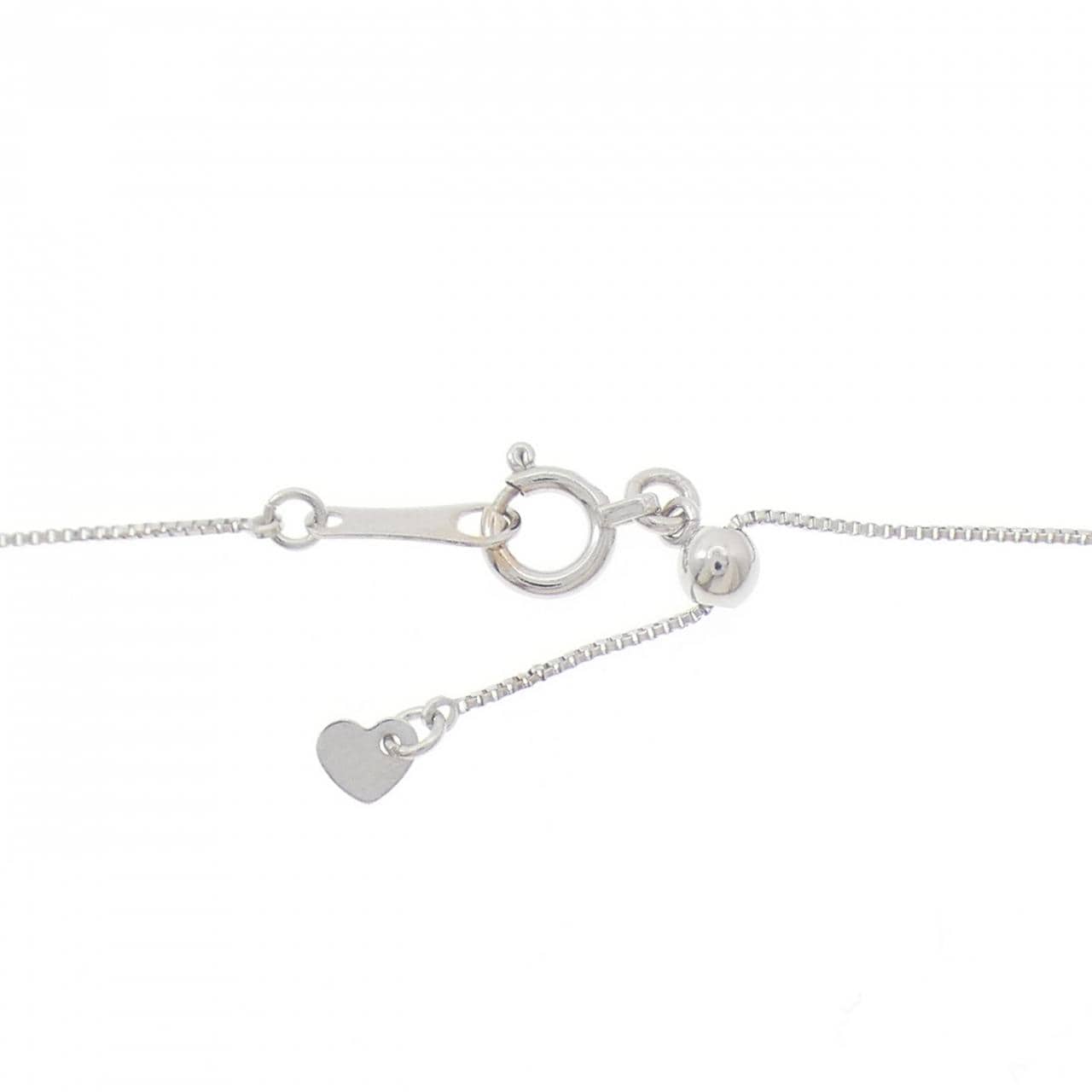 K18WG クロス ダイヤモンド ネックレス 0.50CT