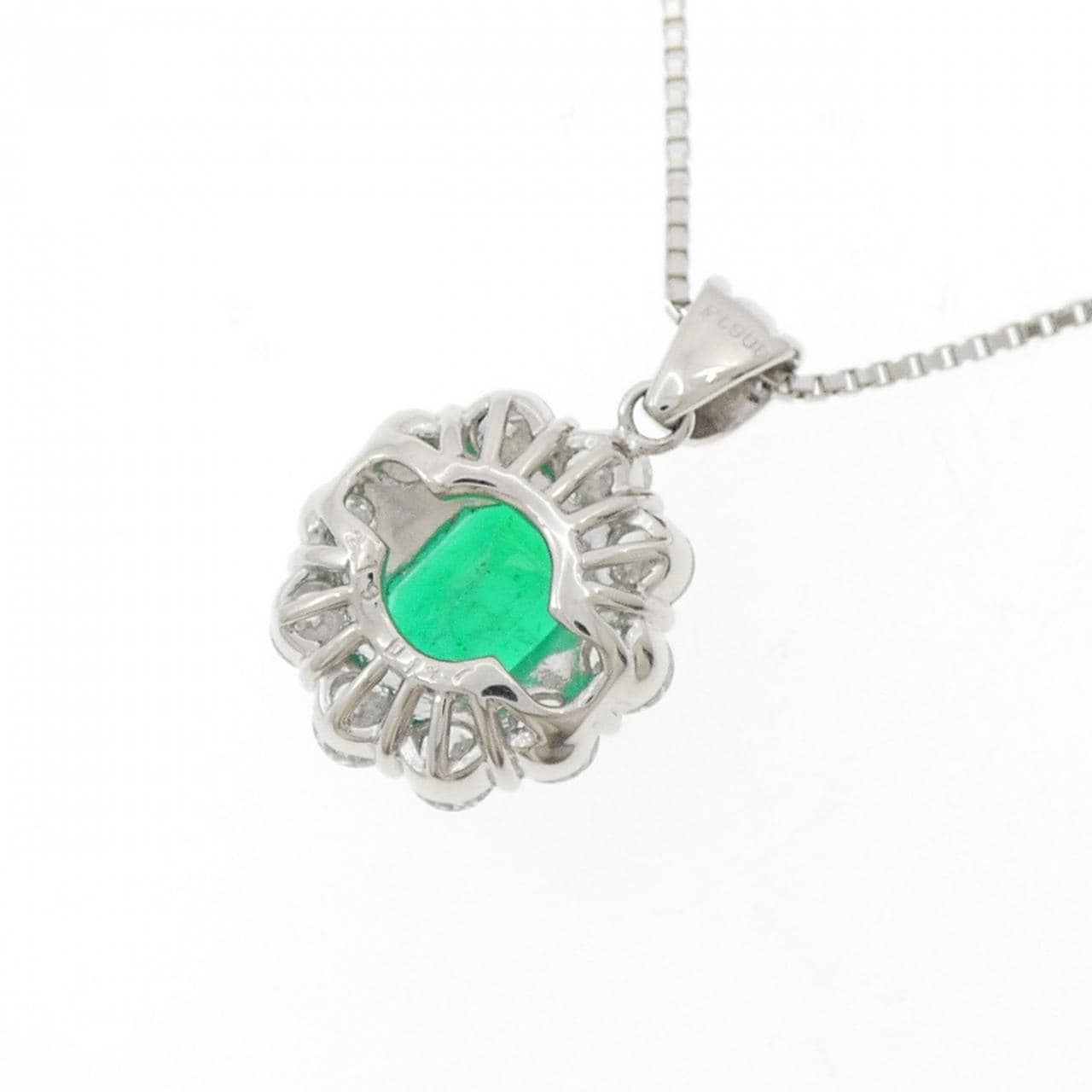 PT900/PT850 エメラルド ネックレス 2.79CT コロンビア産