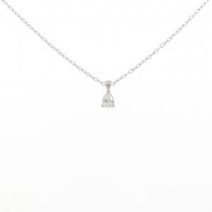 K18WG ダイヤモンド ネックレス 0.19CT