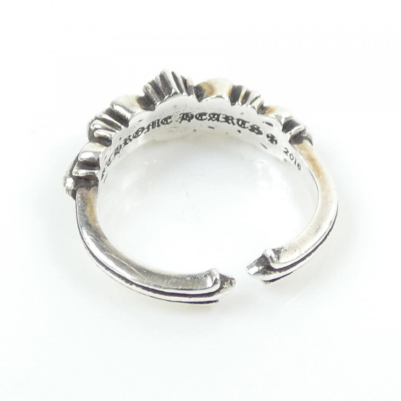 クロムハーツ CHROME HEARTS BABY CLSC DBL FLRL CRS OPEN ベイビークラシック 207159922SLV RING