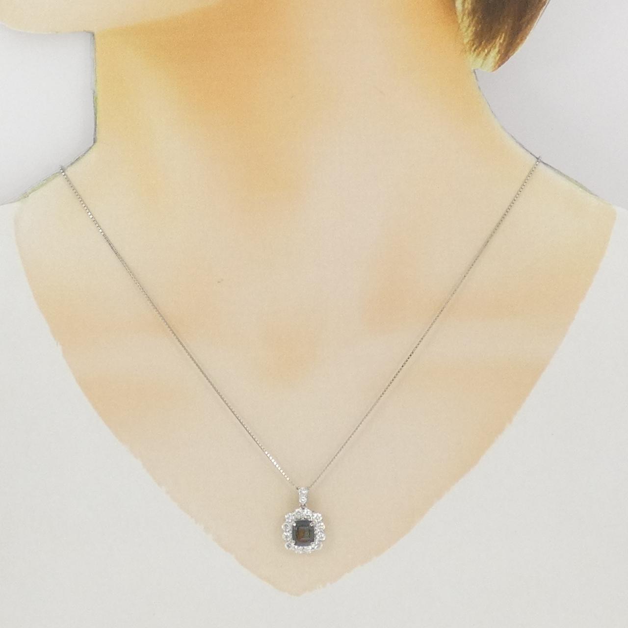 PT900/PT850 アレキサンドライト ネックレス 1.19CT