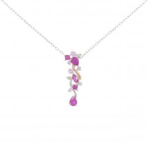 ジーエスティービー カラーストーン ネックレス