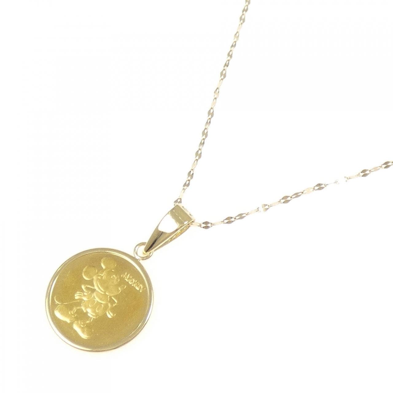 K18YG(枠) コイン ネックレス