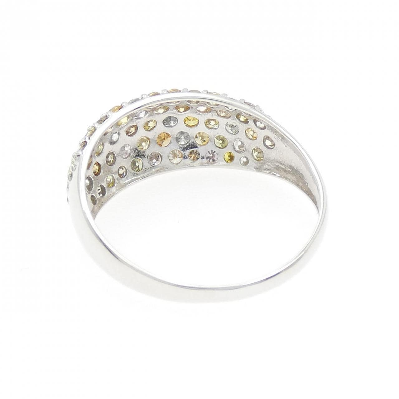 K18WG パヴェ ダイヤモンド リング 1.00CT