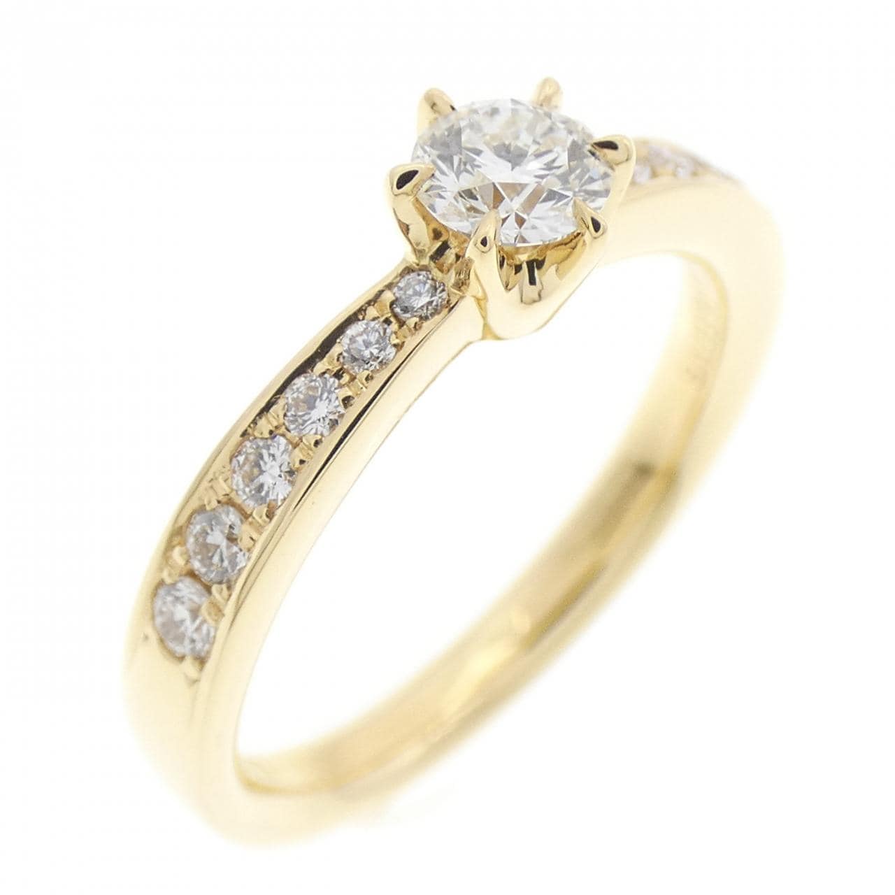 K18YG ダイヤモンド リング 0.221CT