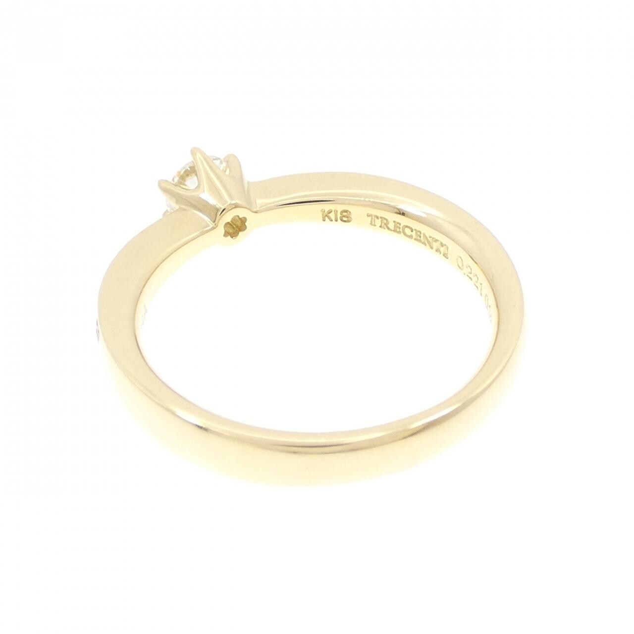 K18YG ダイヤモンド リング 0.221CT