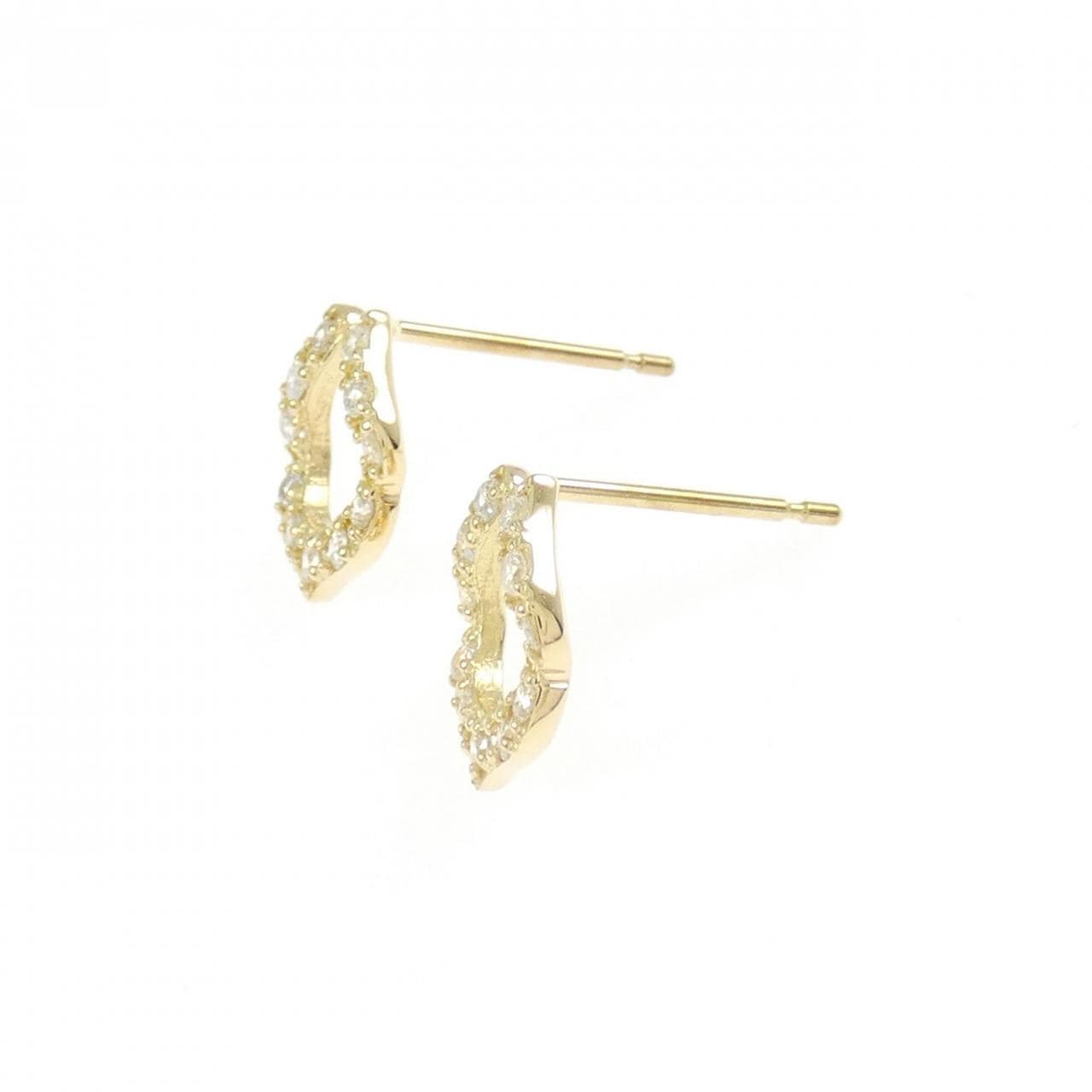 【リメイク】K18YG ダイヤモンド ピアス 0.20CT
