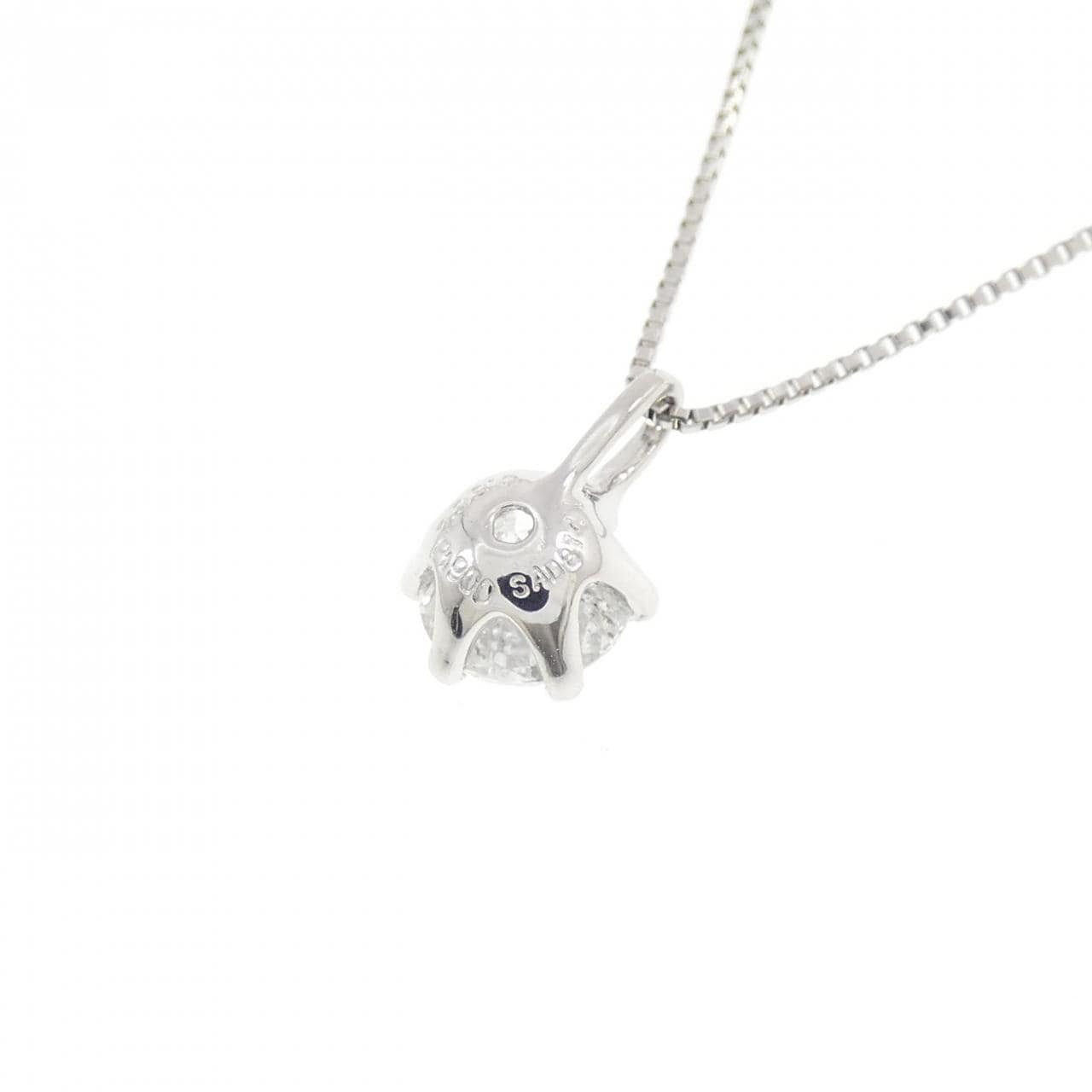 PT900/PT850 ソリティア ダイヤモンド ネックレス 0.562CT