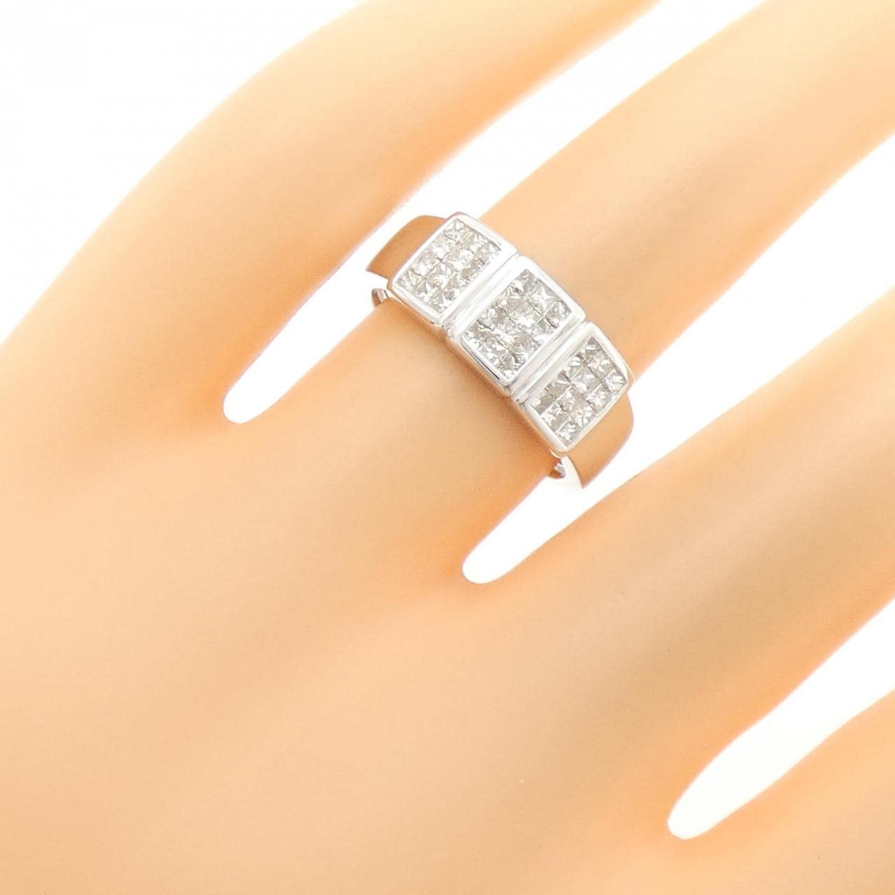 K18WG ダイヤモンド リング 0.60CT