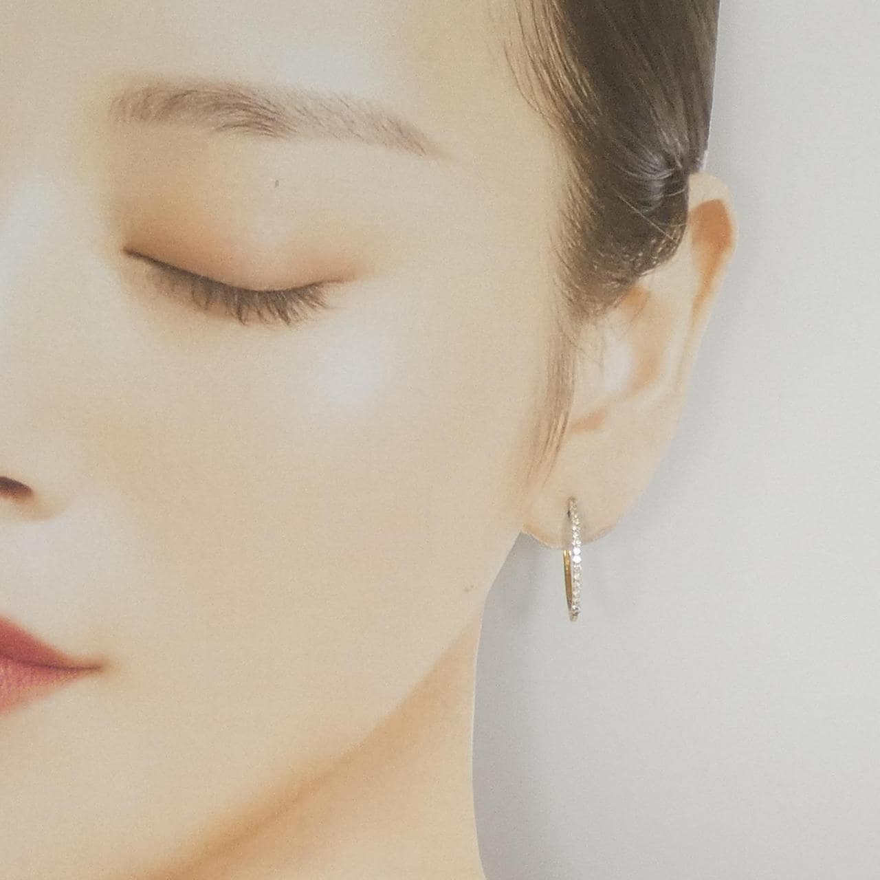 K18YG ダイヤモンド ピアス 0.32CT