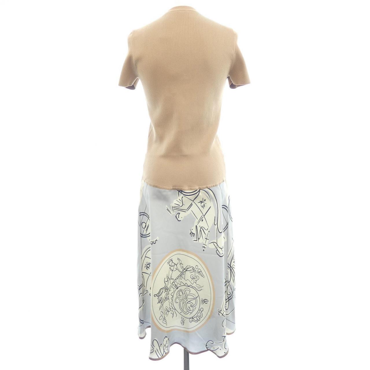 エルメス HERMES EX-LIBRIS A MAIN LEVEE 6E2823DN ワンピース