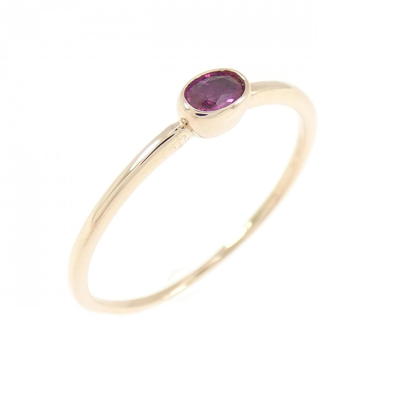K18PG ルビー リング 0.17CT
