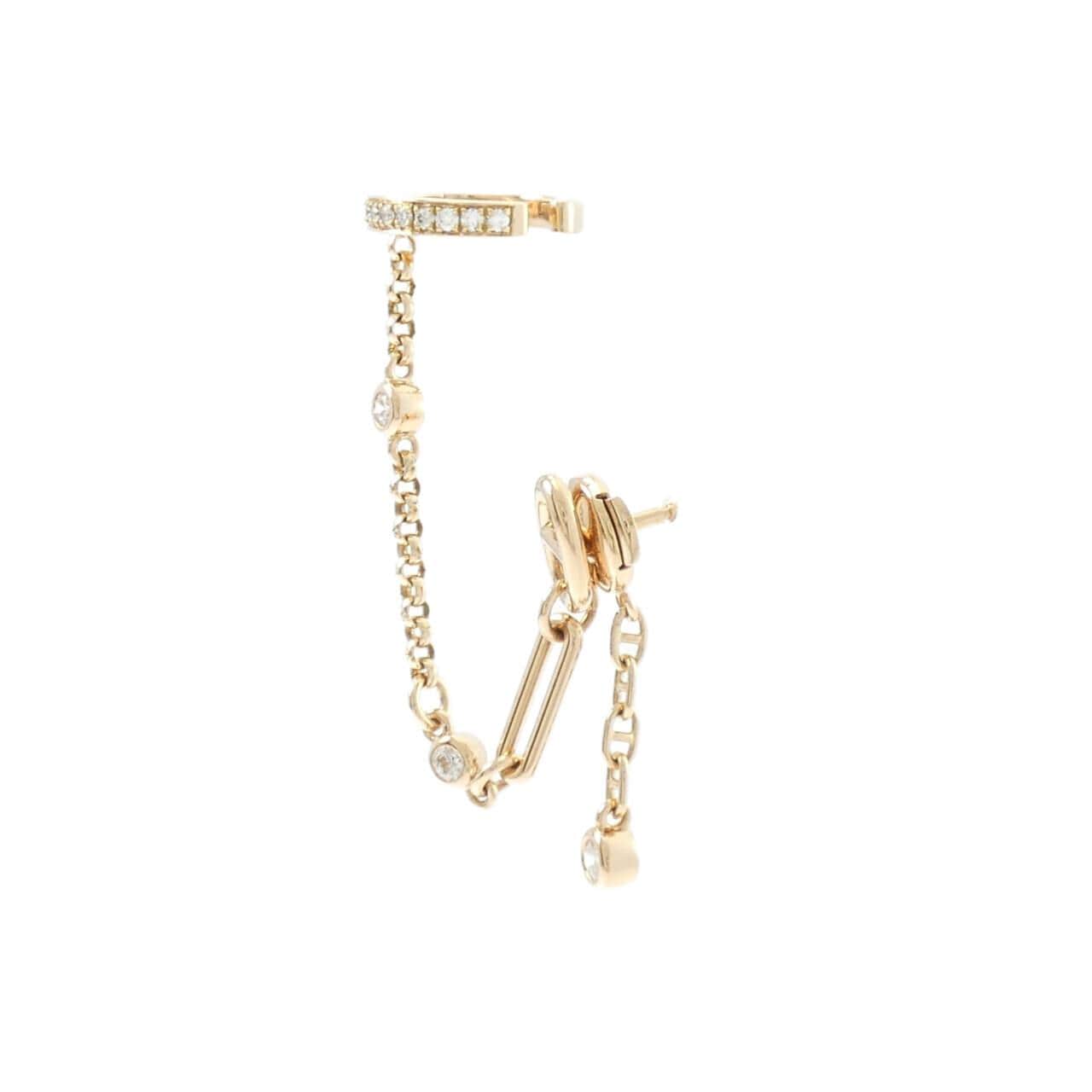 エルメス ダイヤモンド ピアス 0.1CT 片耳