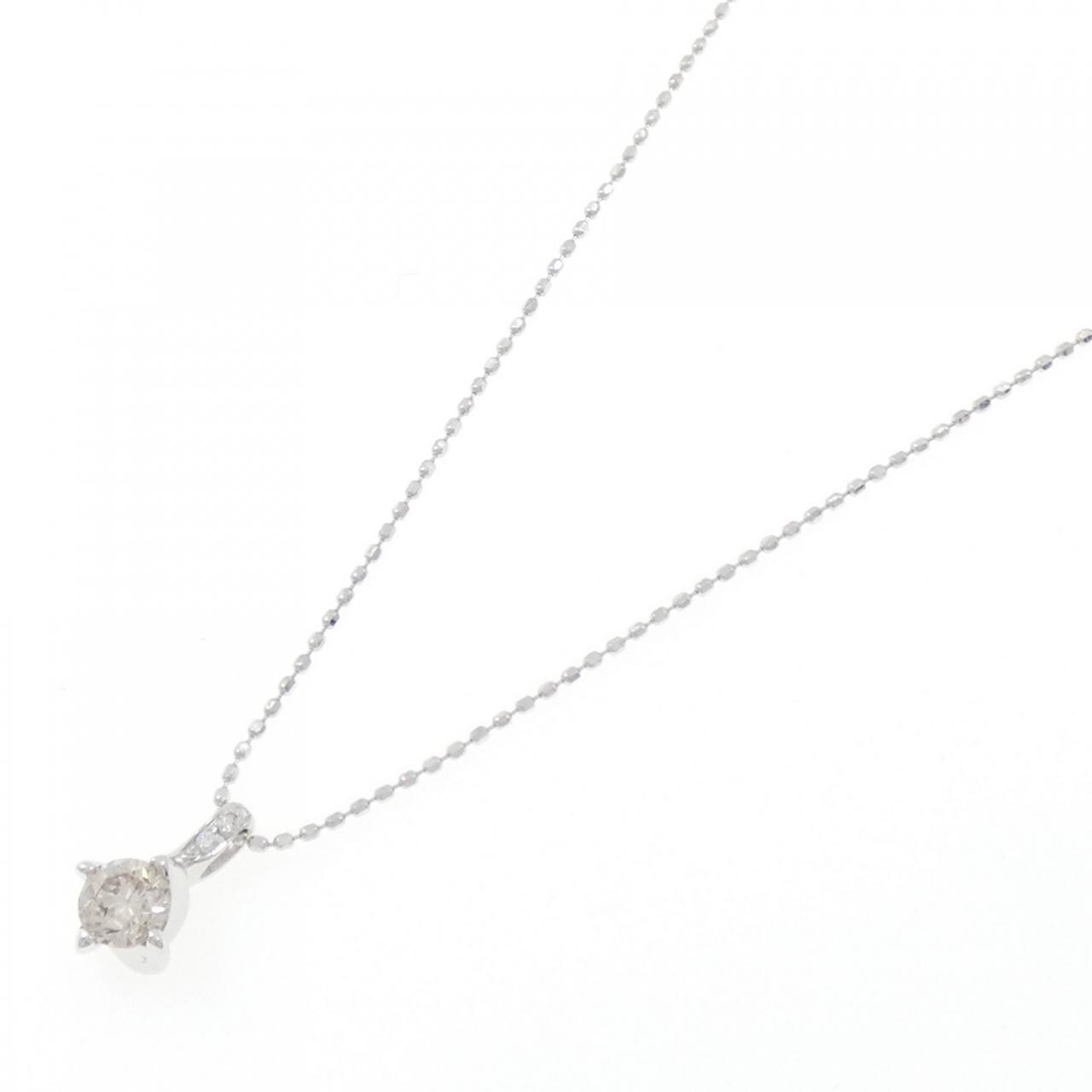 K18WG ダイヤモンド ネックレス 0.32CT
