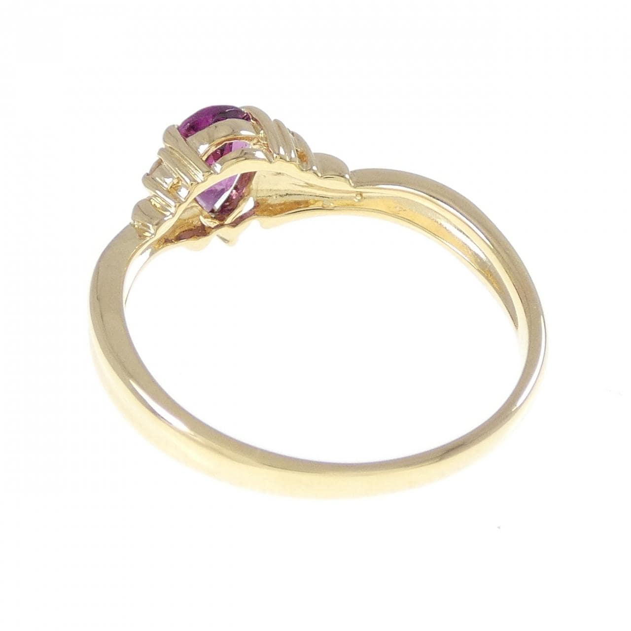 K18YG ガーネット リング