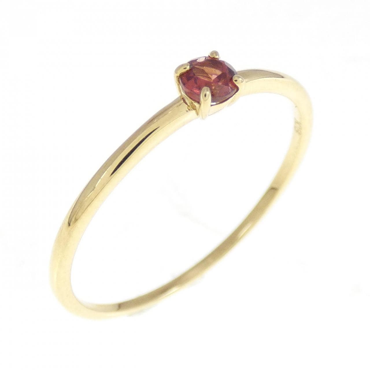 K18YG Garnet ring
