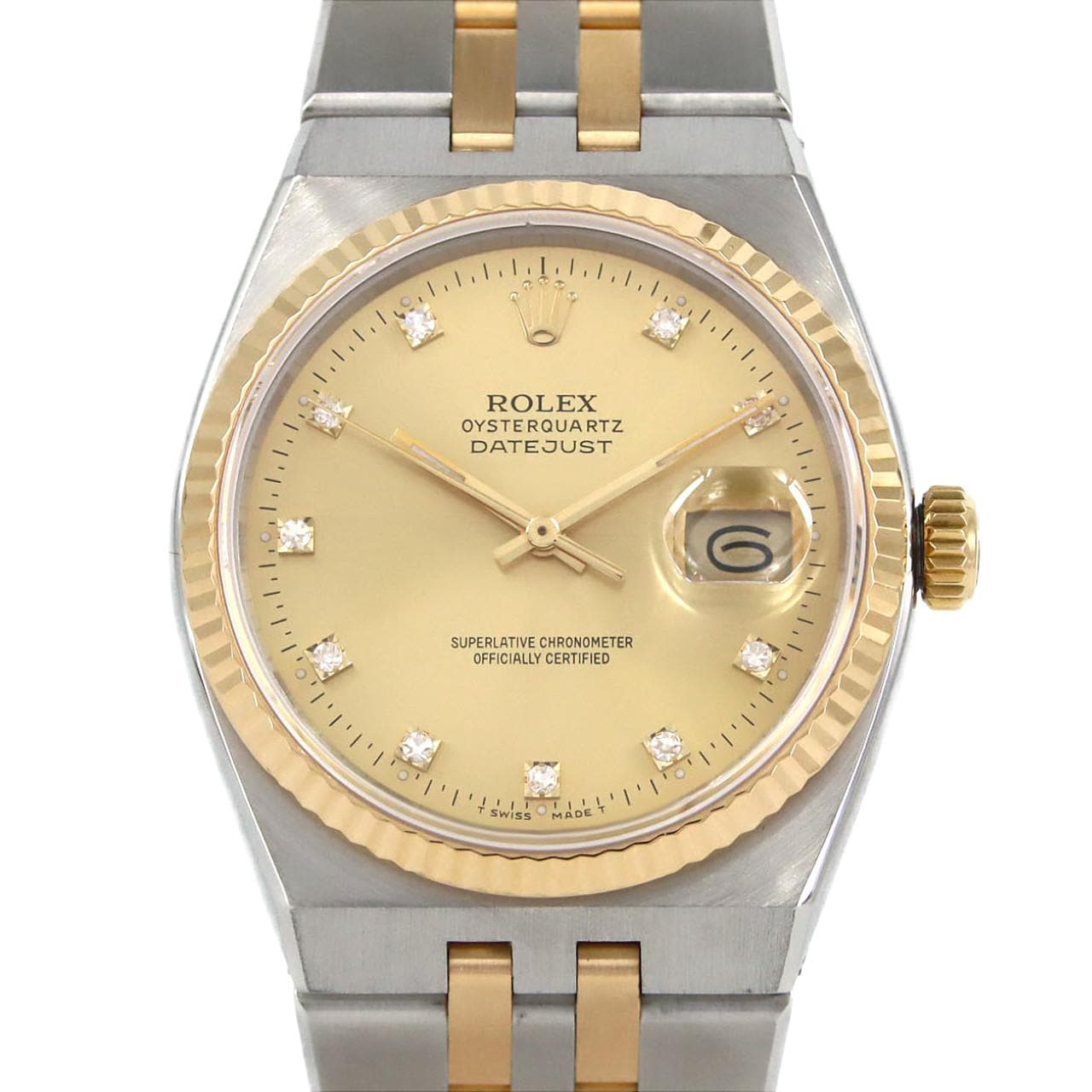 ロレックス オイスタークォーツ 17013G SSxYG クォーツ E番