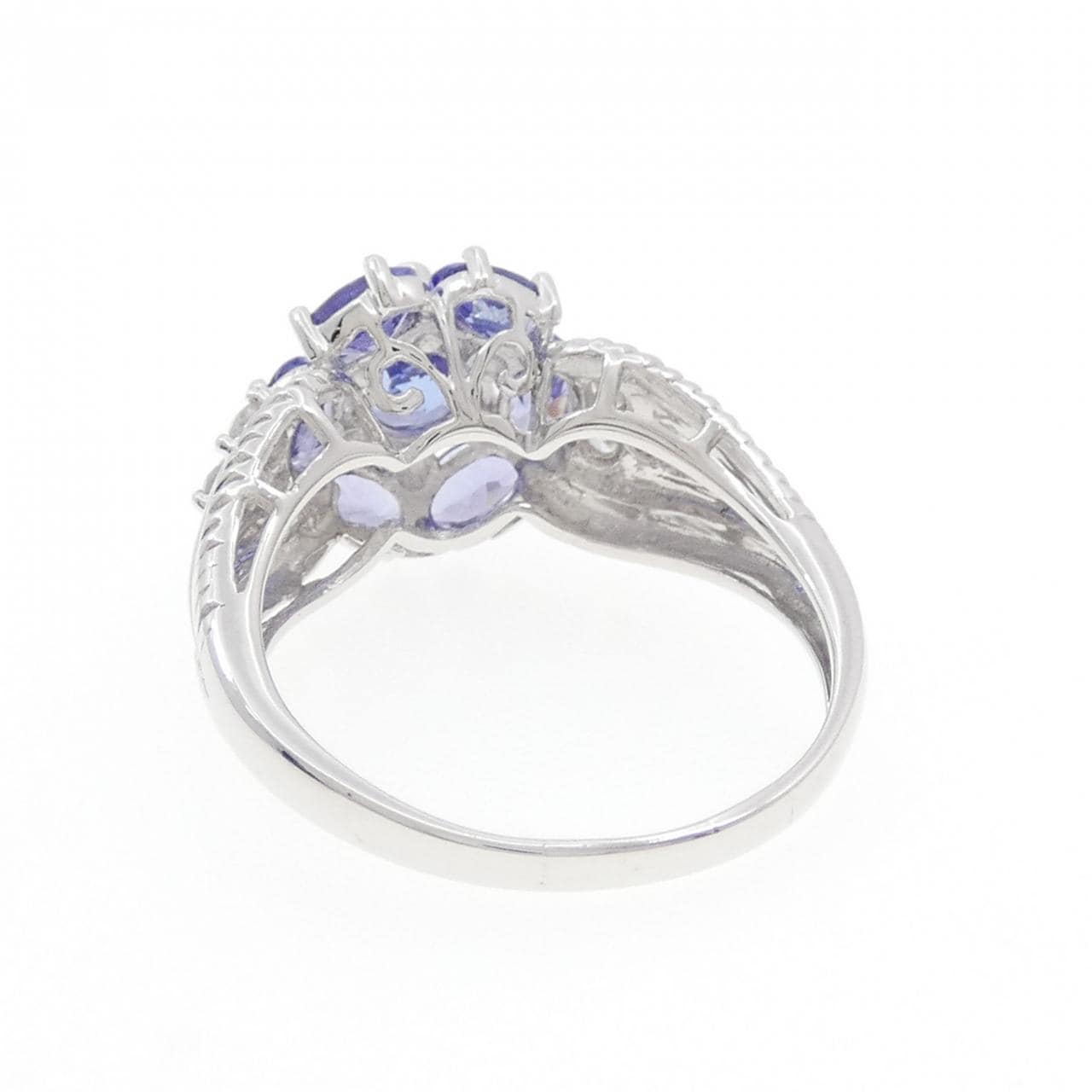 K14WG タンザナイト リング 1.00CT