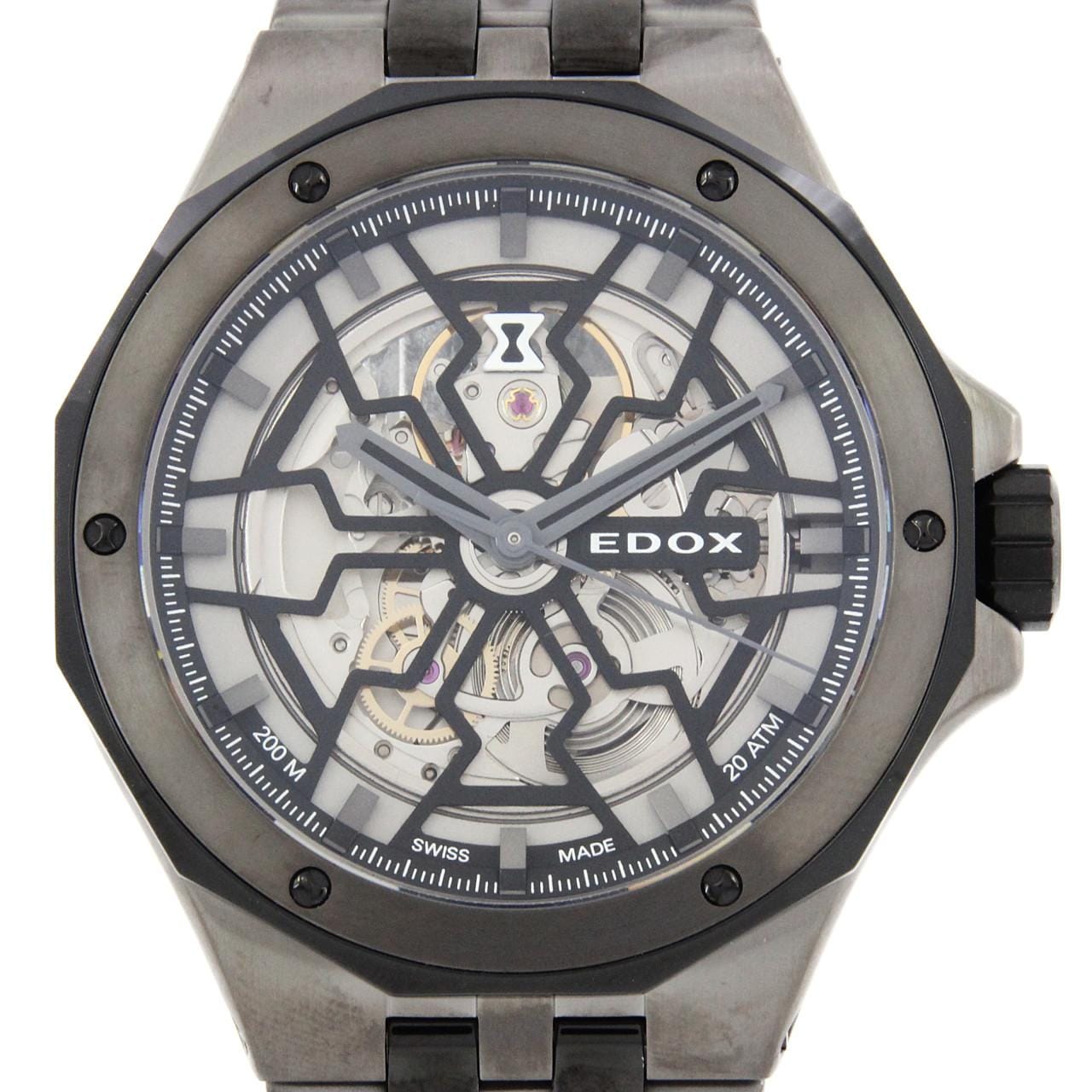 【BRAND NEW】EDOX DERFIN MECHANO-AUTOMATIC 85303-357GNM-NGN SS Automatic