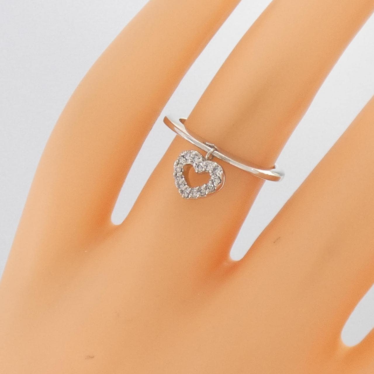 ポンテヴェキオ ハート ダイヤモンド リング 0.08CT