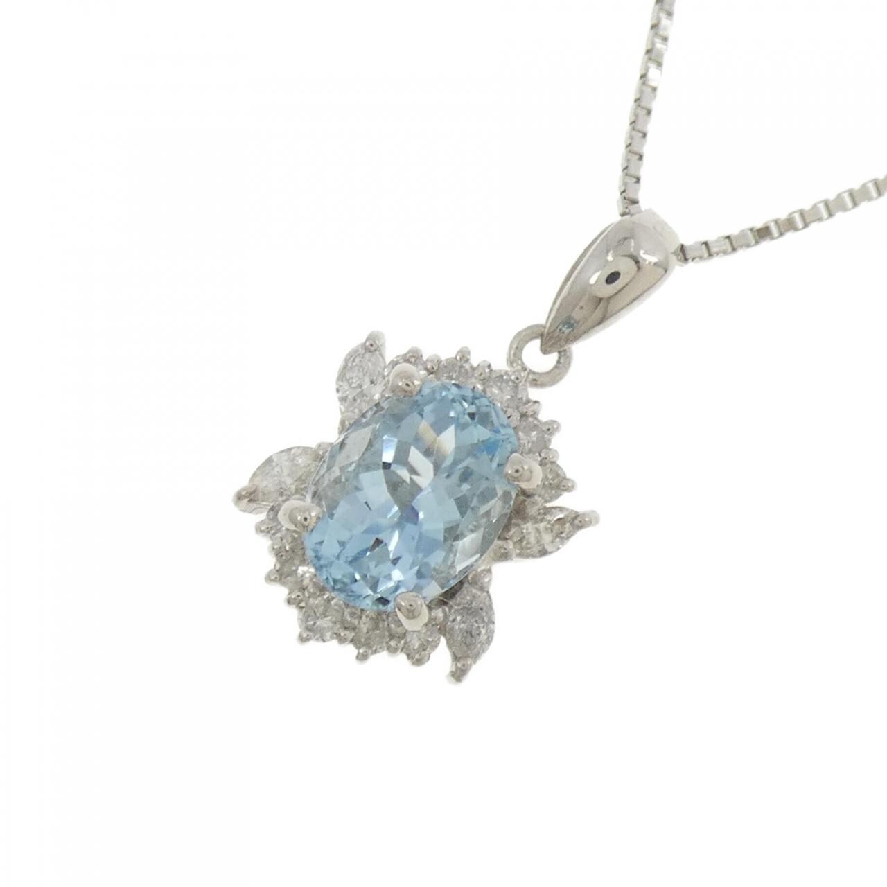 PT900/PT850 アクアマリン ネックレス 1.289CT