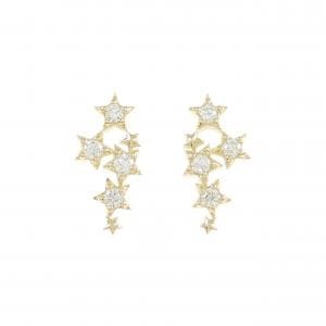 【リメイク】K18YG スター ダイヤモンド ピアス 0.20CT