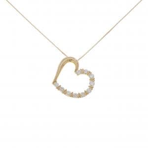K18YG ハート ダイヤモンド ネックレス 1.00CT
