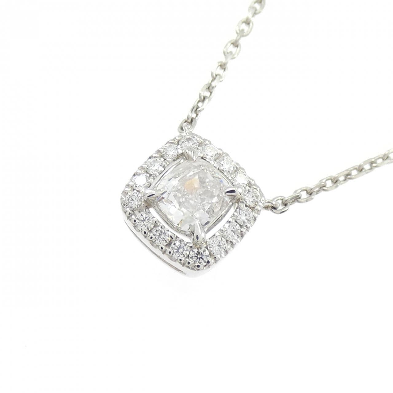PT900/PT850 ダイヤモンド ネックレス 0.39CT I I1 ファンシーカット