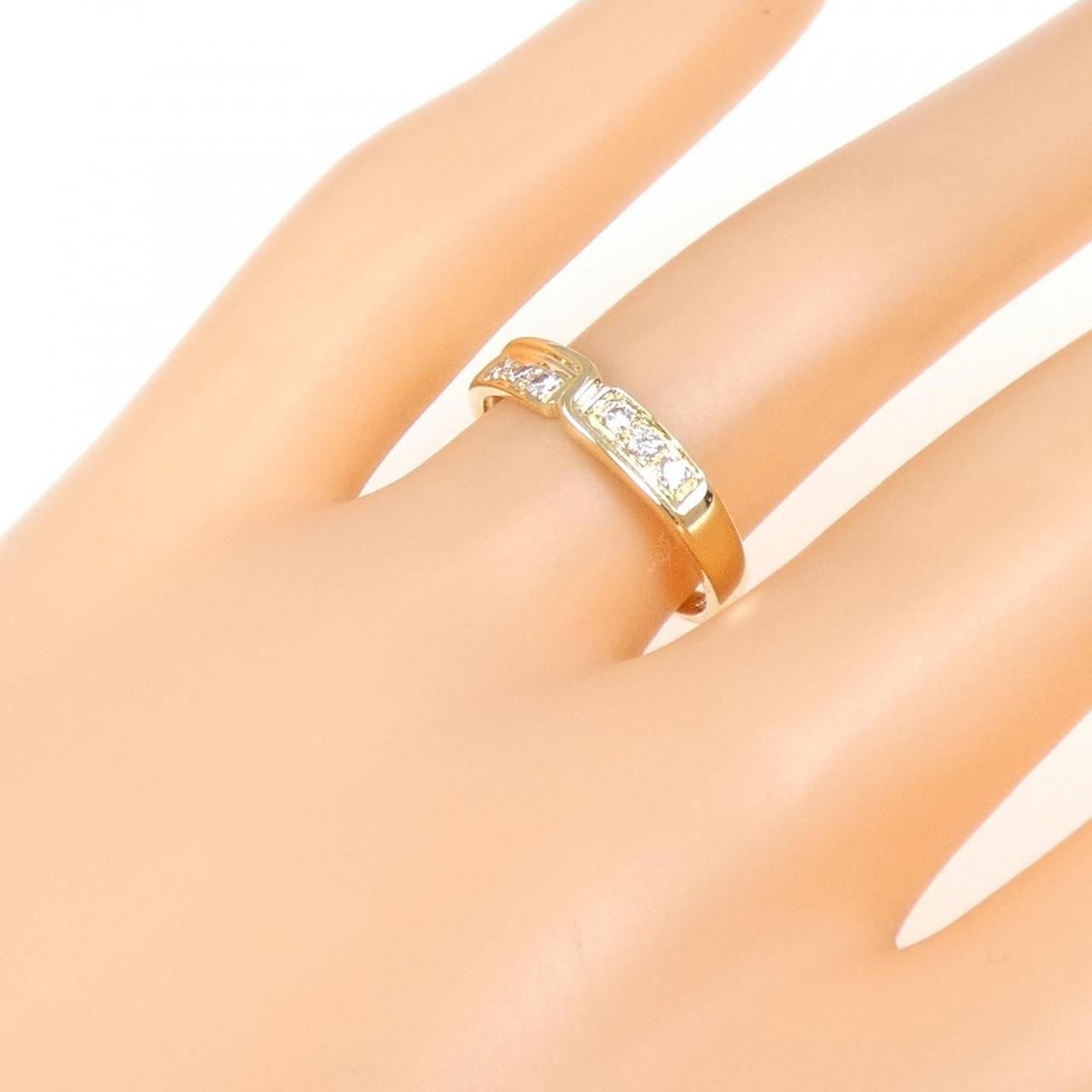 K18YG ダイヤモンド リング 0.10CT