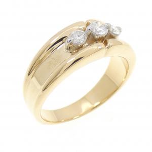 K18YG/PT900 ダイヤモンド リング 0.20CT