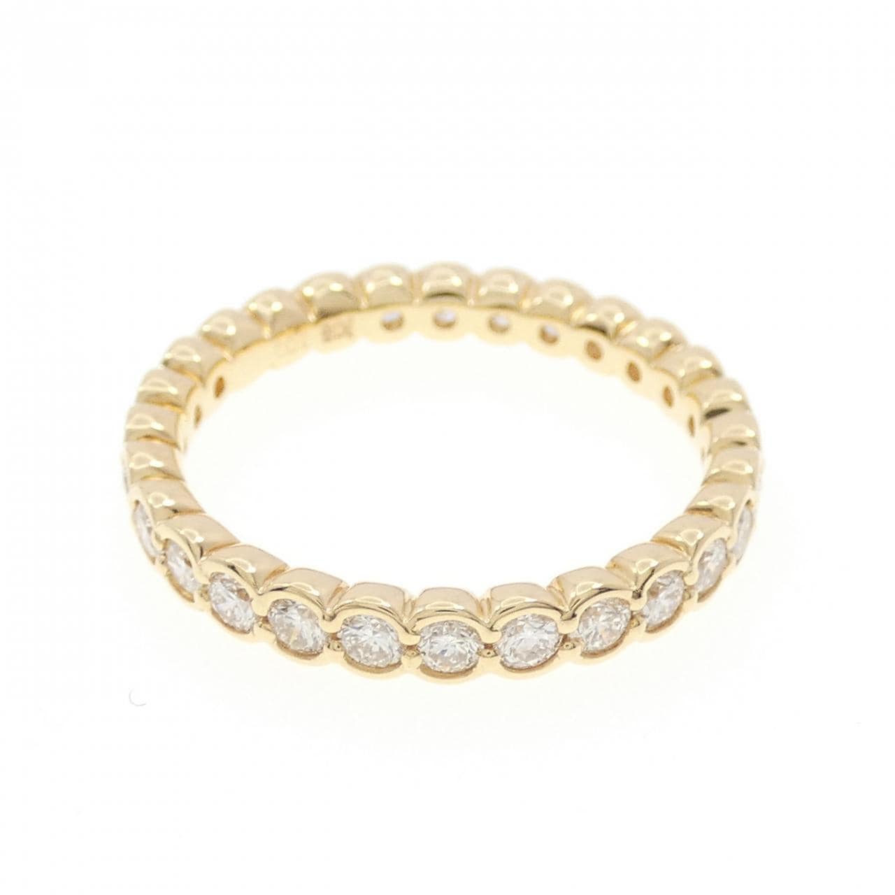 K18YG フルエタニティ ダイヤモンド リング 1.00CT