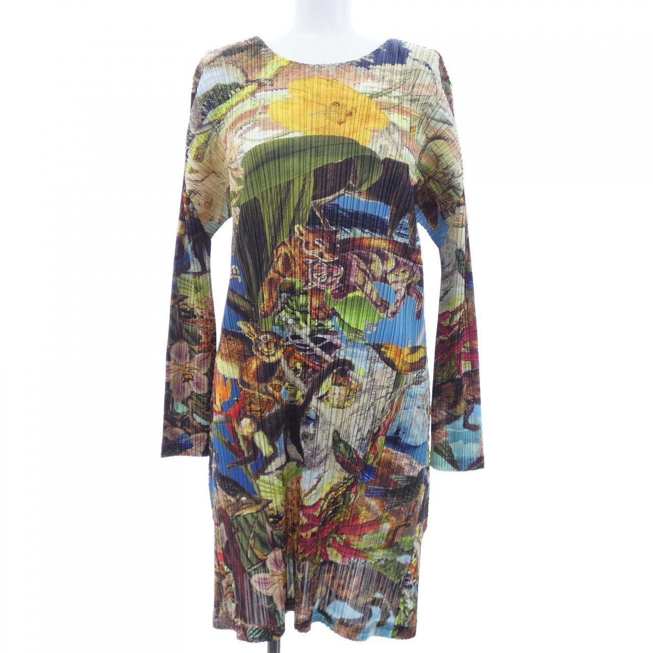 プリーツプリーズ PLEATS PLEASE 2023 AURORA JUNGLE PP33JT721 7578118 ワンピース