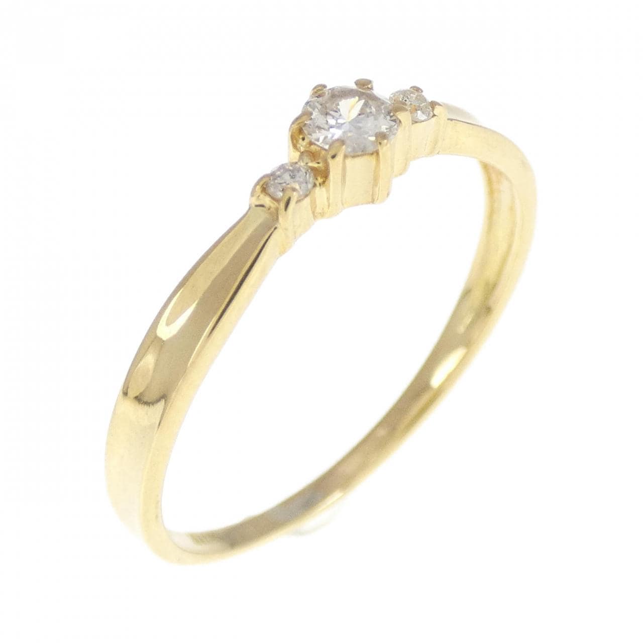 K18YG ダイヤモンド リング 0.1CT