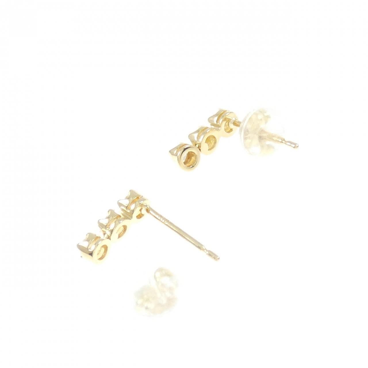 K18YG ダイヤモンド ピアス 0.08CT