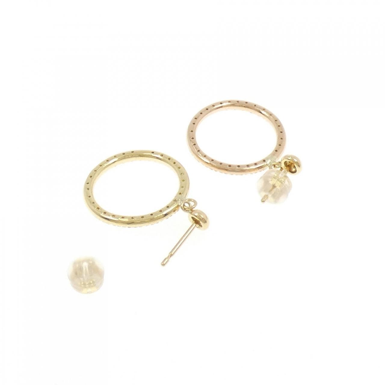 K18YG/K18PG ダイヤモンド ピアス