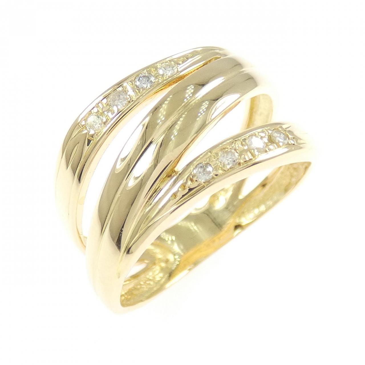 K18YG ダイヤモンド リング 0.09CT