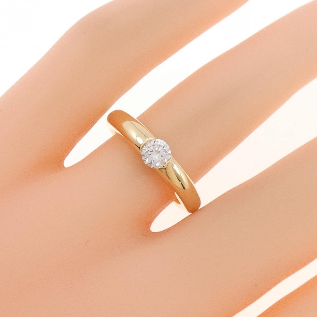 K18YG ダイヤモンド リング 0.29CT