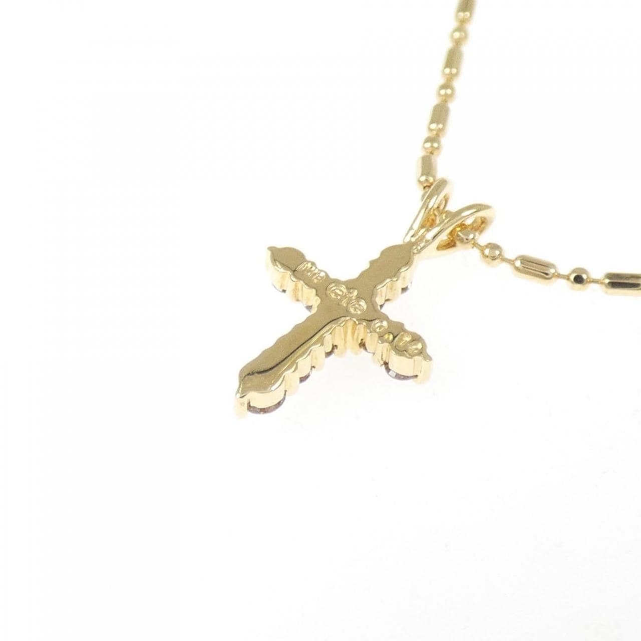 エテ クロス ダイヤモンド ネックレス 0.14CT