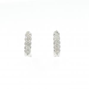 K18WG ダイヤモンド ピアス 0.50CT