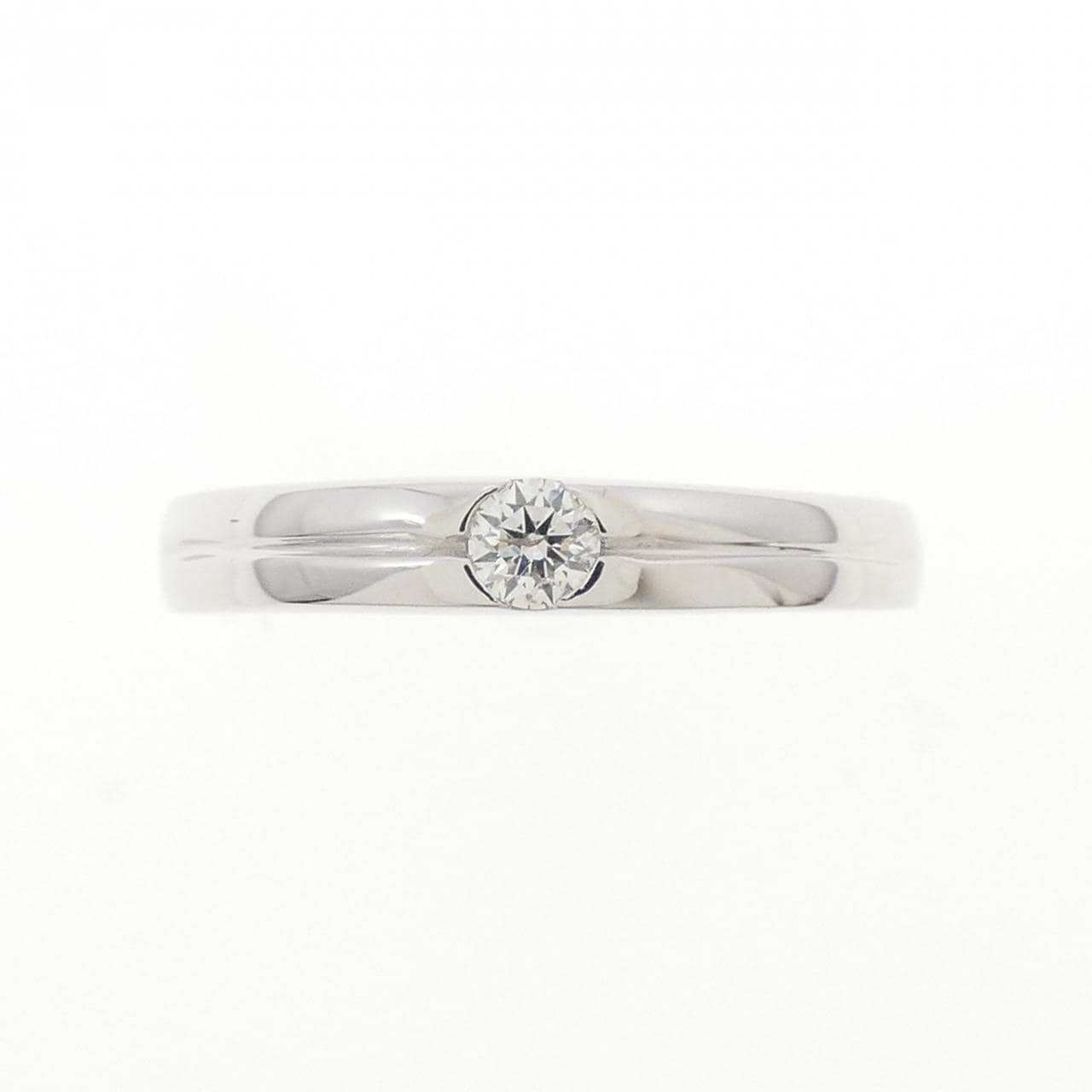 K14WG ダイヤモンド リング 0.07CT