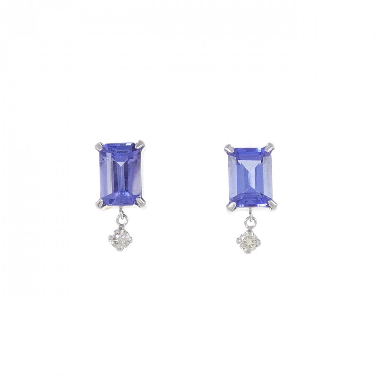 【リメイク】PT タンザナイト ピアス 1.86CT