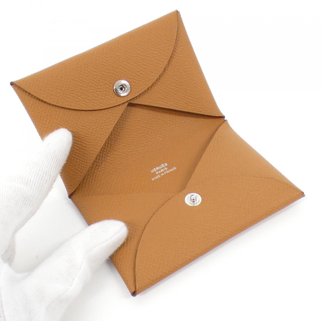 [Unused items] HERMES Calvi 044164CK card case