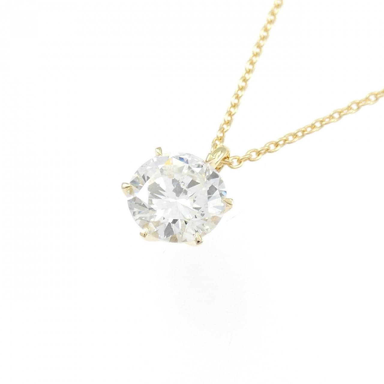 【リメイク】K18YG ダイヤモンド ネックレス 1.074CT G SI2 VG