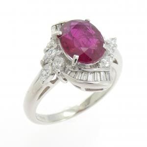 PT900 ルビー リング 2.02CT