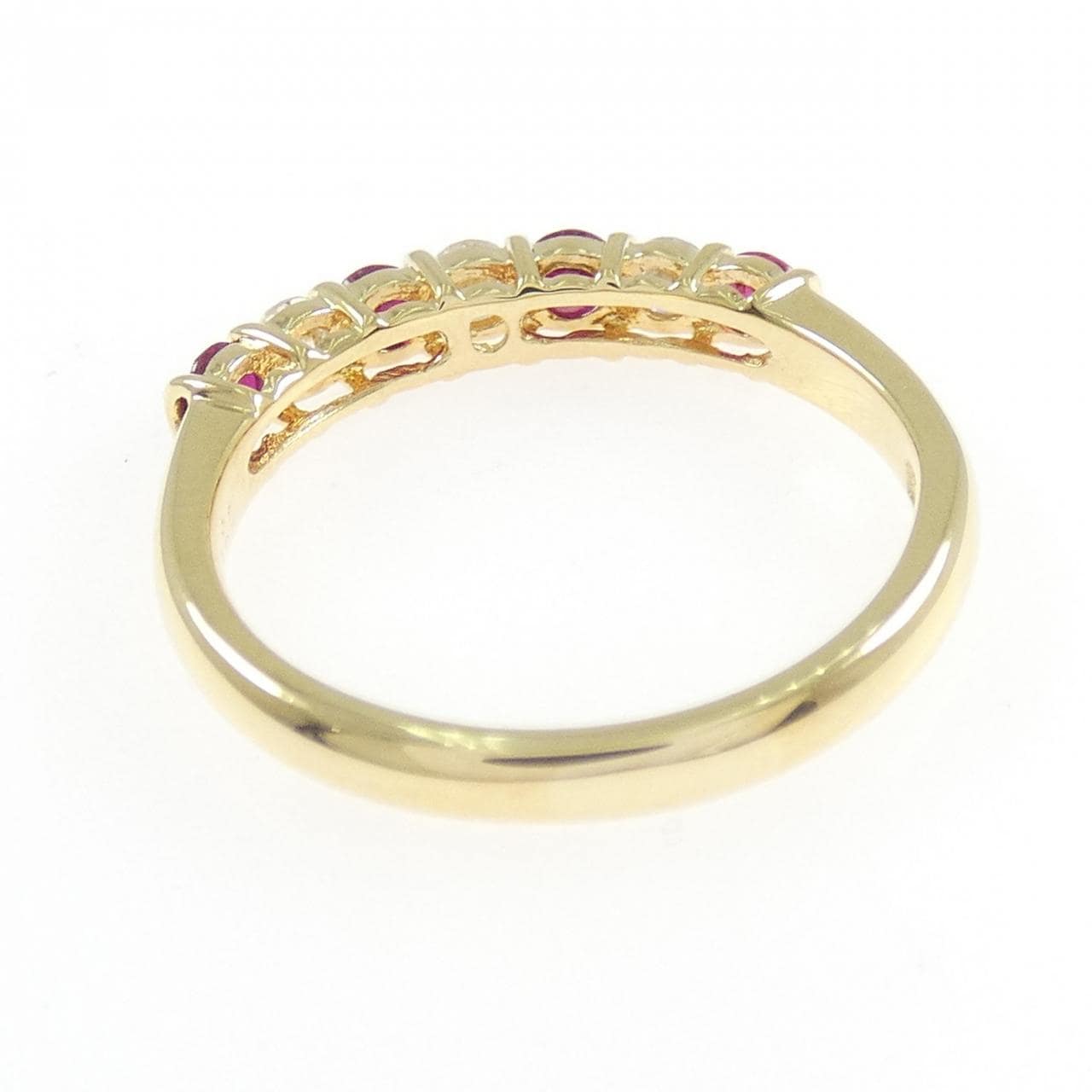 K18YG ルビー リング 0.40CT