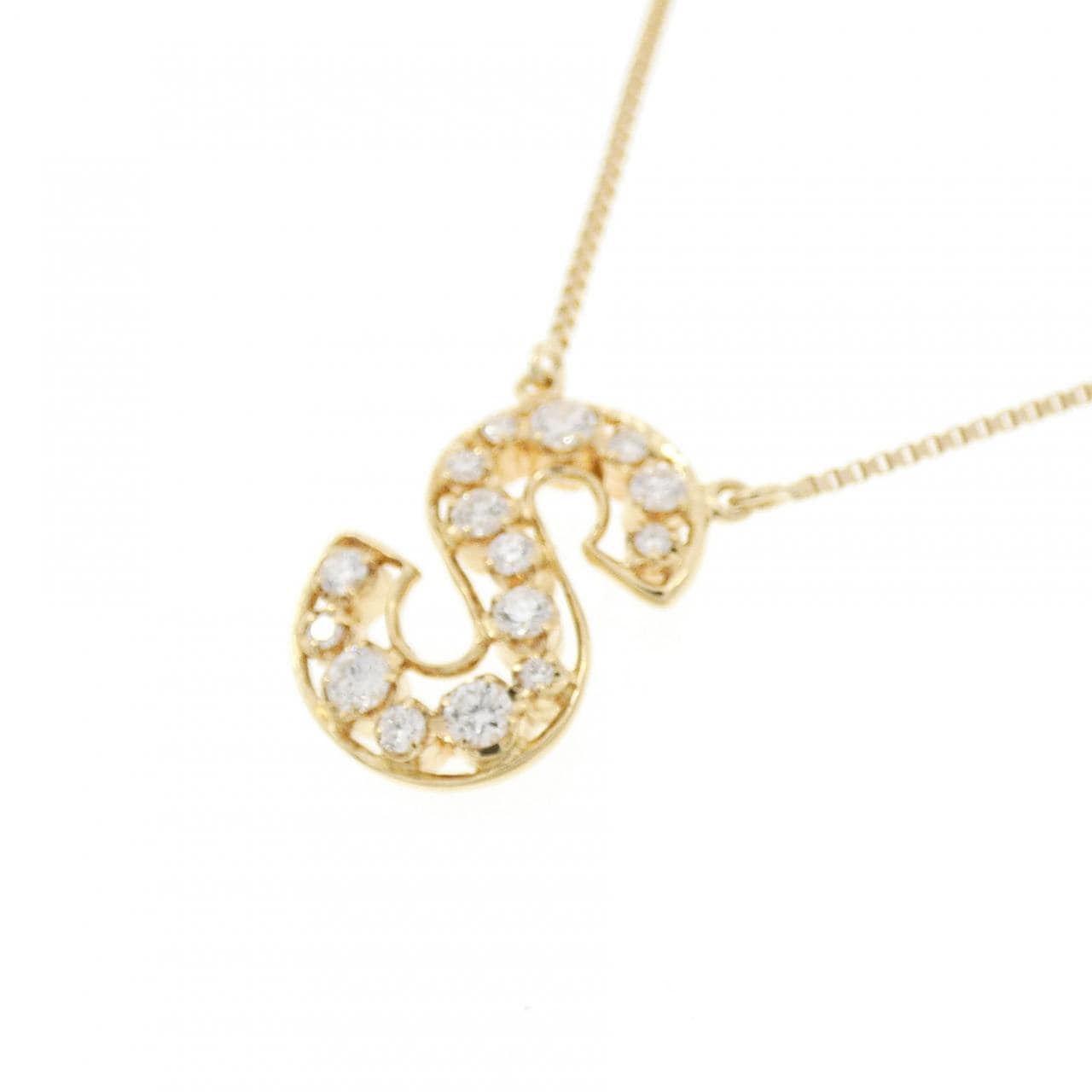 アーカー プルミエトワール イニシャル ネックレス 0.13CT