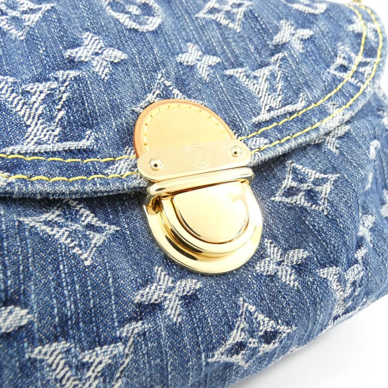 LOUIS VUITTON Monogram Denim Mini Preity M95050 Shoulder Bag