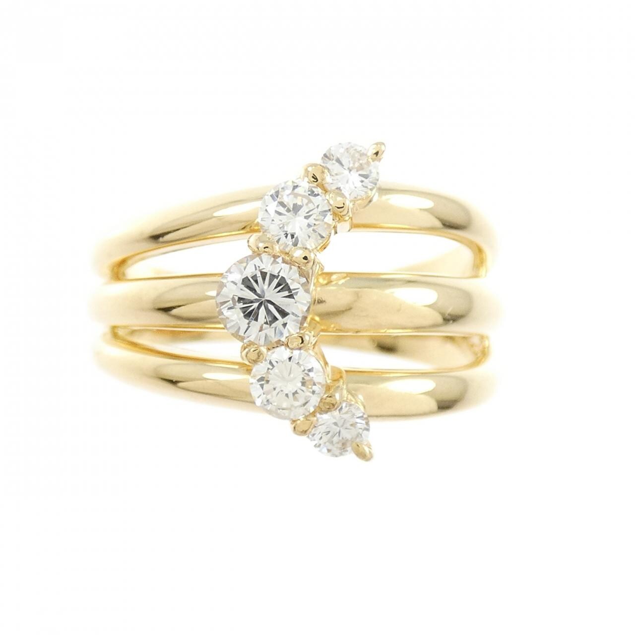 K18YG ダイヤモンド リング 0.57CT