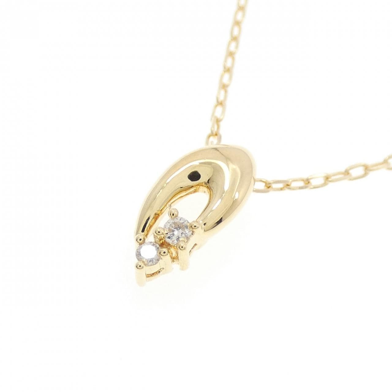 K18YG ダイヤモンド ネックレス 0.02CT